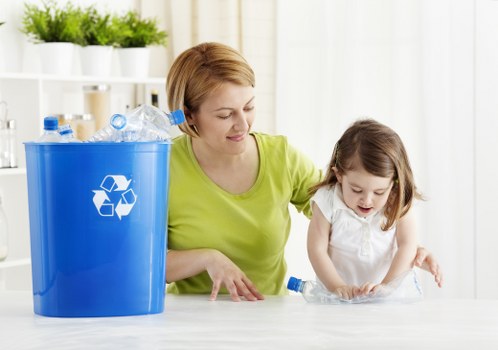 Professional waste clearance team in action