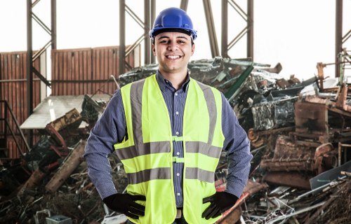 Professional waste management team